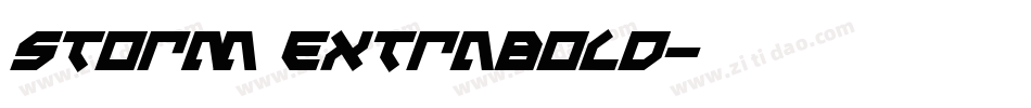 storm ExtraBold字体转换